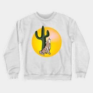 Coyote, wildlife, gifts, full moon, wild animals, Coyote Moon Crewneck Sweatshirt